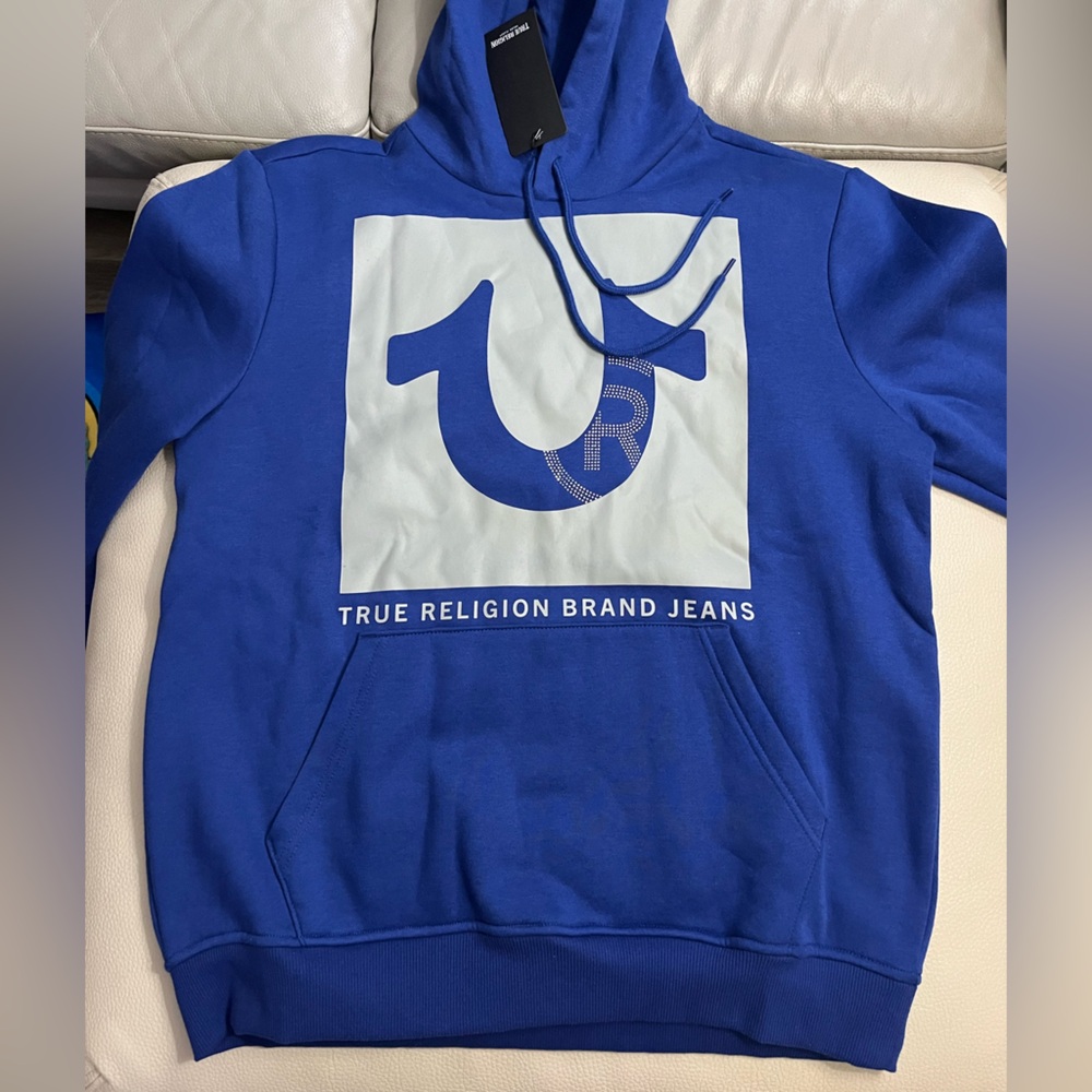 NWT - True Religion Men's Studded Icon Hoodie - Size L - Picture 6 of 13
